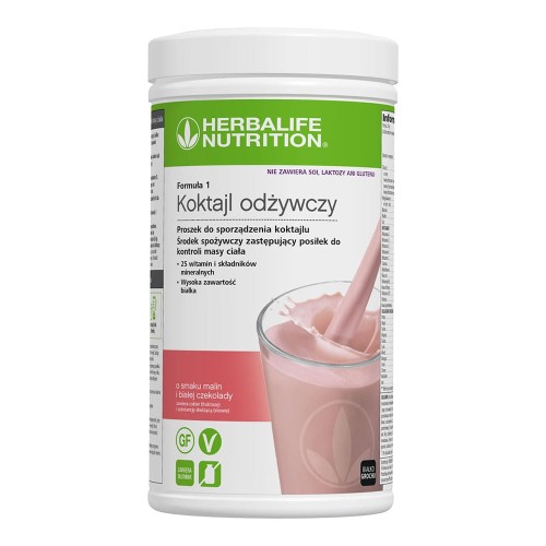 Koktajl Herbalife Formula 1 – malina i biała czekolada 550 g