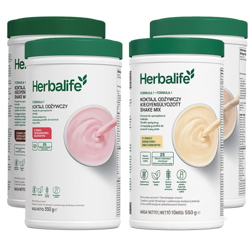 Koktajl odżywczy Formuła 1 - 4 opakowania 550g