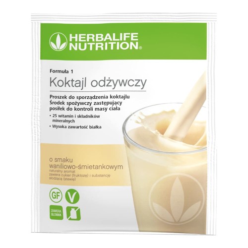 Koktajl odżywczy Herbalife w saszetkach o smaku wanilowo-śmietankowym