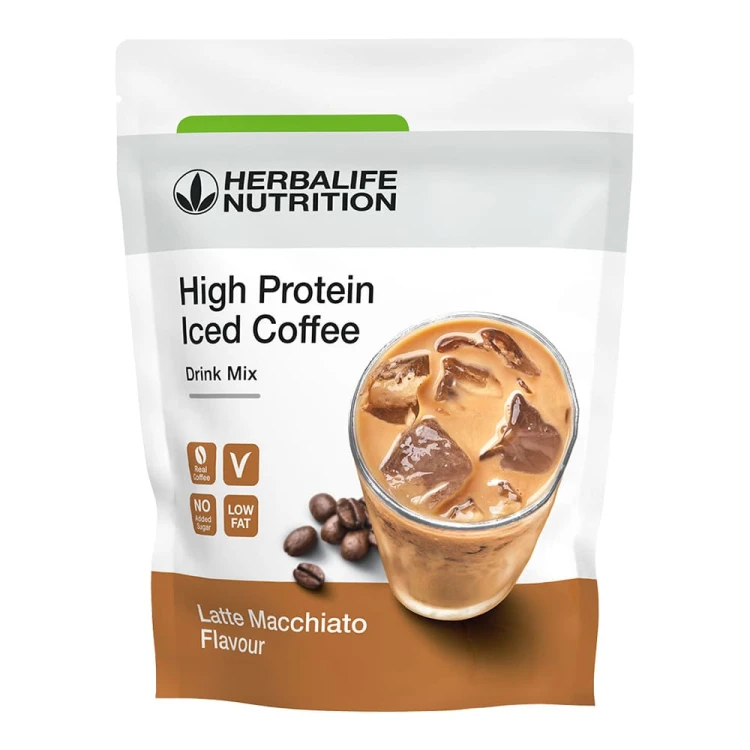 Wysokoproteinowa kawa mrożona o smaku latte macchiato