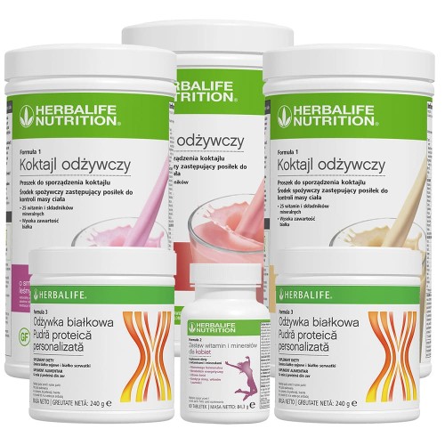 Szybki przyrost masy ciała - zestaw dla kobiet