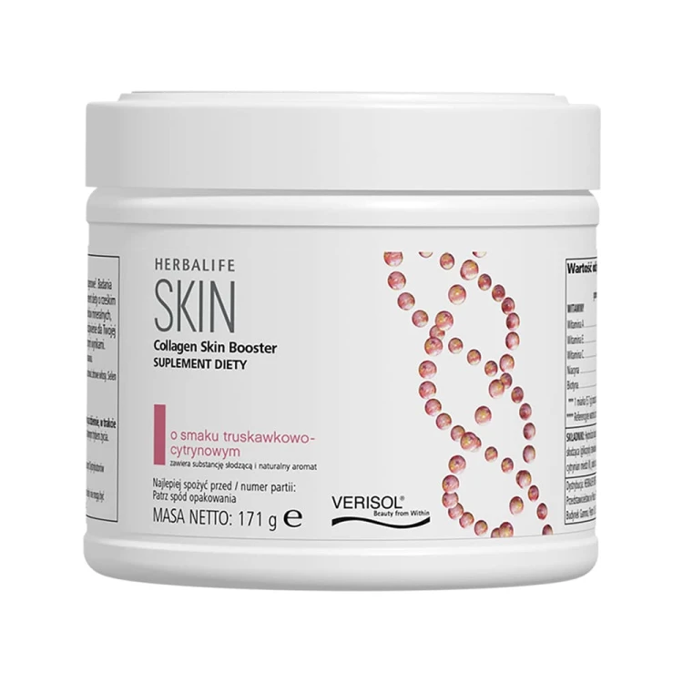 Suplement diety Collagen Skin Booster o smaku truskawkowo-cytrynowym