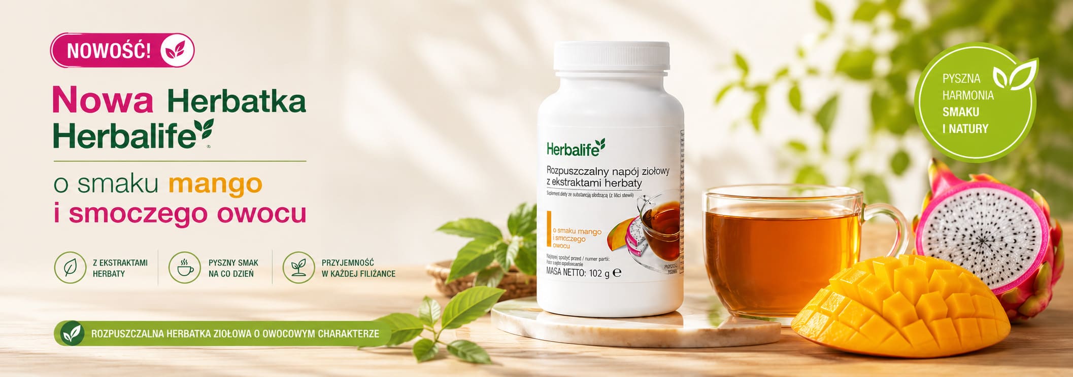 Herbatka Herbalife Mango i Smoczy Owoc