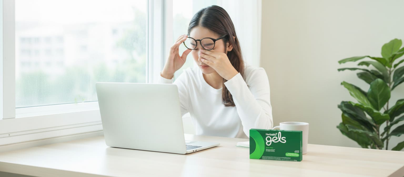 Herbalife Gels ViewVita wzrok oczy praca przy komputerze