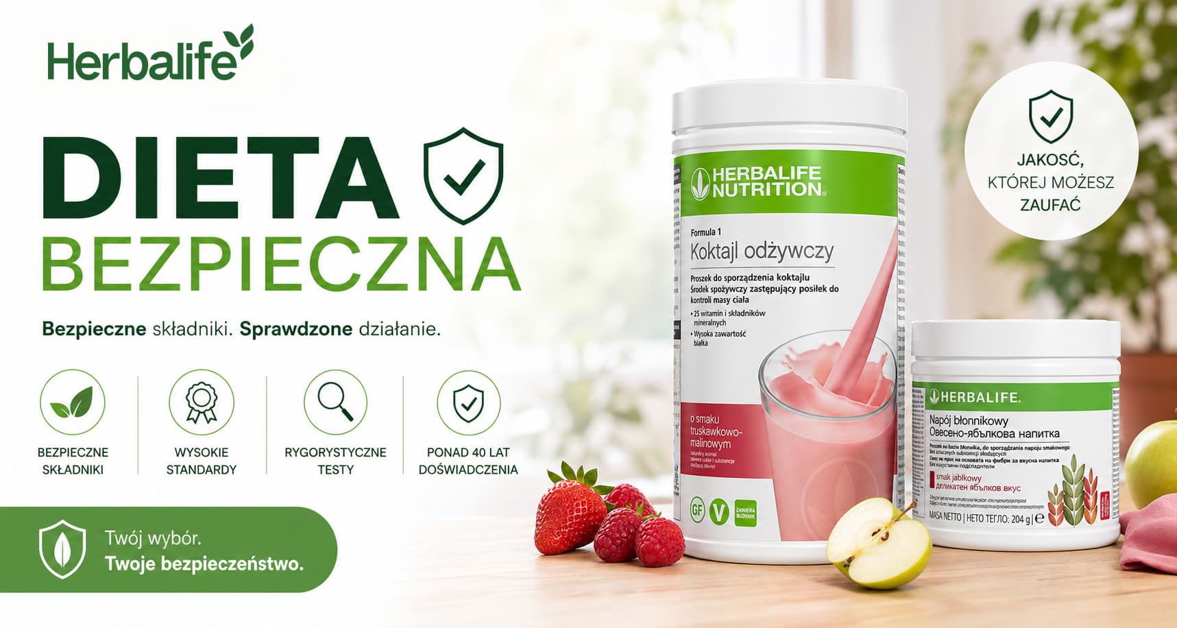 Bezpieczna dieta Herbalife i kontrola jakości produktów