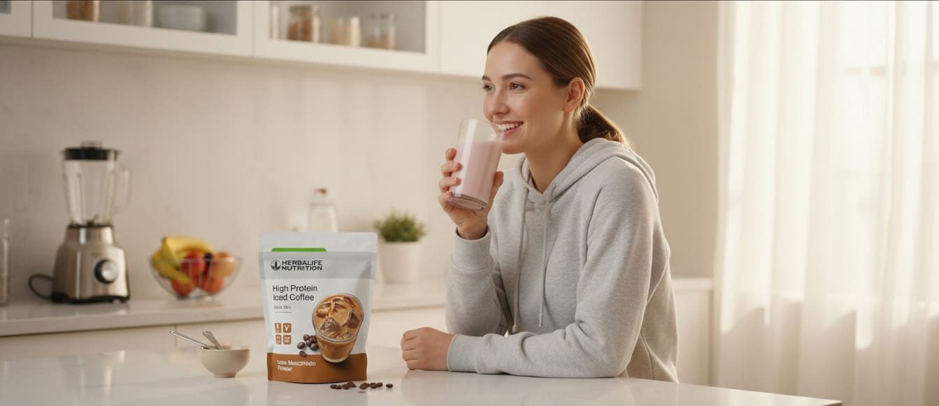 High Protein Iced Coffee Herbalife kawa białkowa