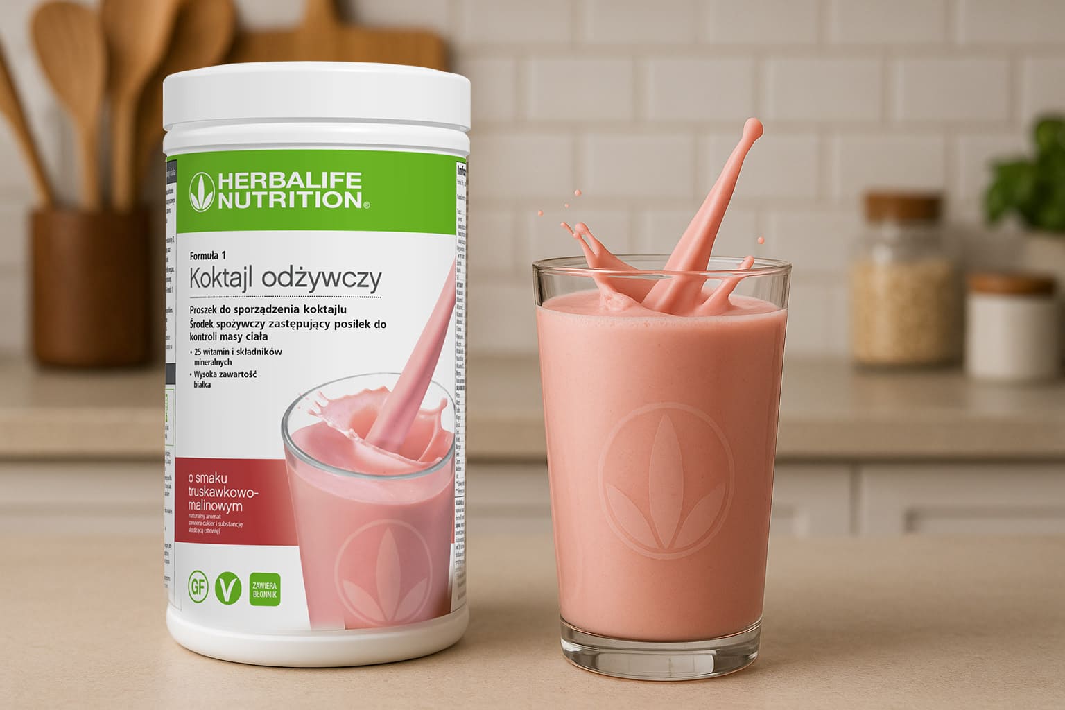 Koktajl Herbalife Formula 1 truskawkowo-malinowy 550 g