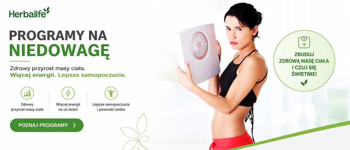 Programy Herbalife na przyrost masy ciała